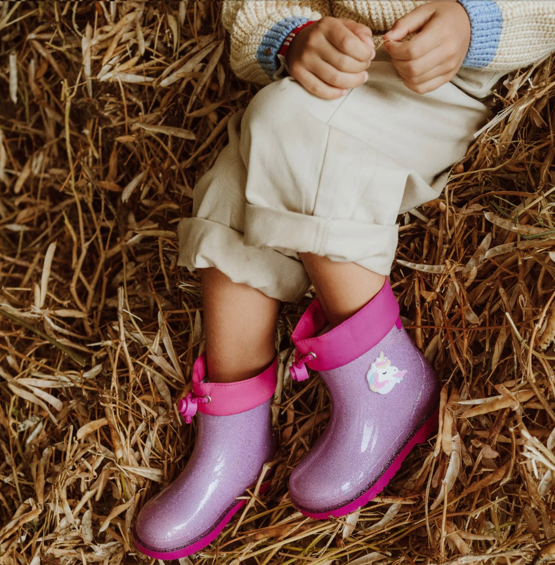 Botas Bimbi Unicornio Glitter Fucsia